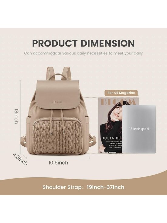 Chic Mini Backpack Purse for Women | Cute Daypack with Anti-Theft Pocket for
